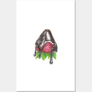 Chocolate Dipped Strawberry Posters and Art